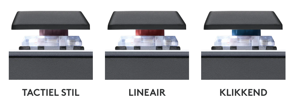 mx mechanical verschillende type switches